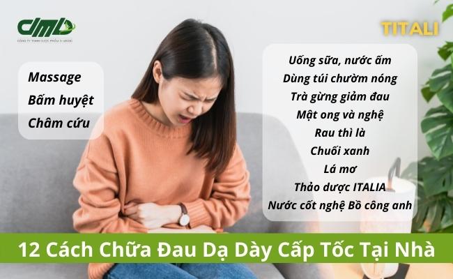 chữa đau dạ dày cấp tốc tại nhà - TITALI D-Medic