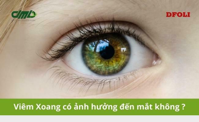 viêm xoang có ảnh hưởng đến mắt không - DFOLI D-Medic