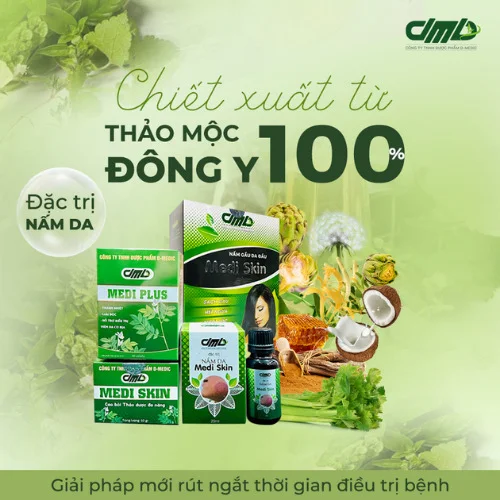Combo Đặc trị nấm da viêm da Medi Skin - Dược D-Medic