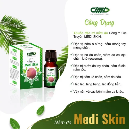 Công dụng thuốc bôi nấm da Medi Skin D-Medic