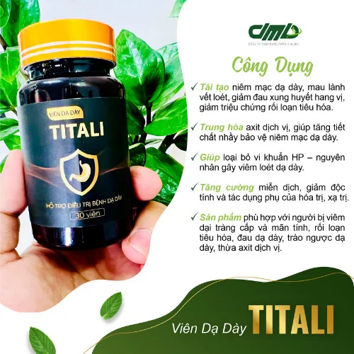 Công dụng viên uống dạ dày TITALI - Dược D-Medic