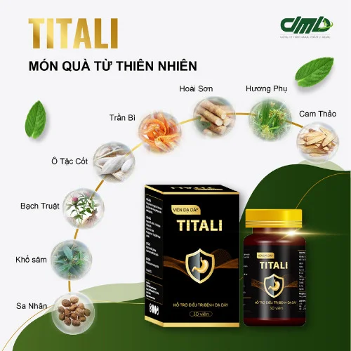 Thành phần viên uống dạ dày TITALI - Dược D-Medic
